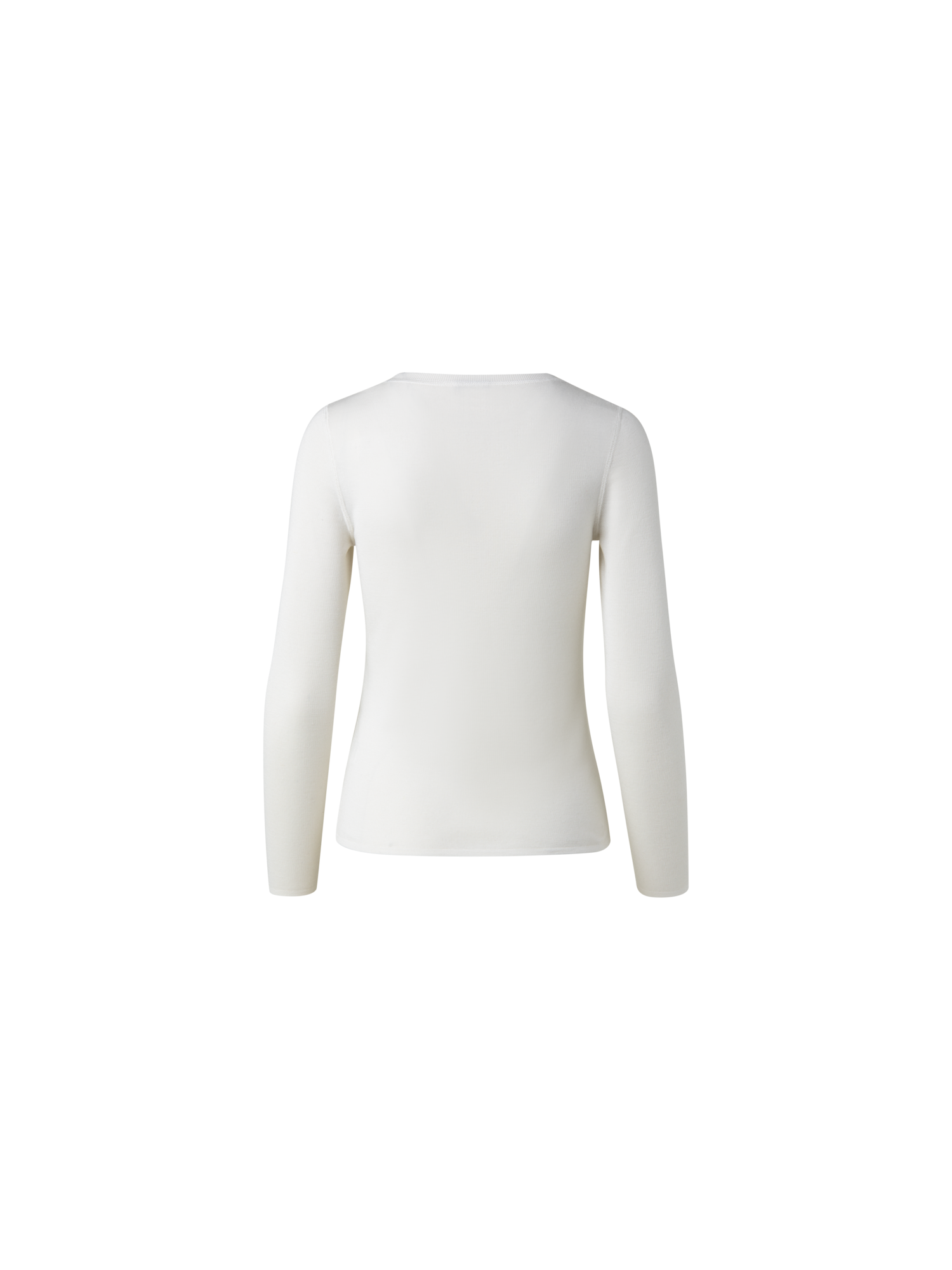 Designer Kaschmir-Seiden-Pullover mit Rundhalsausschnitt