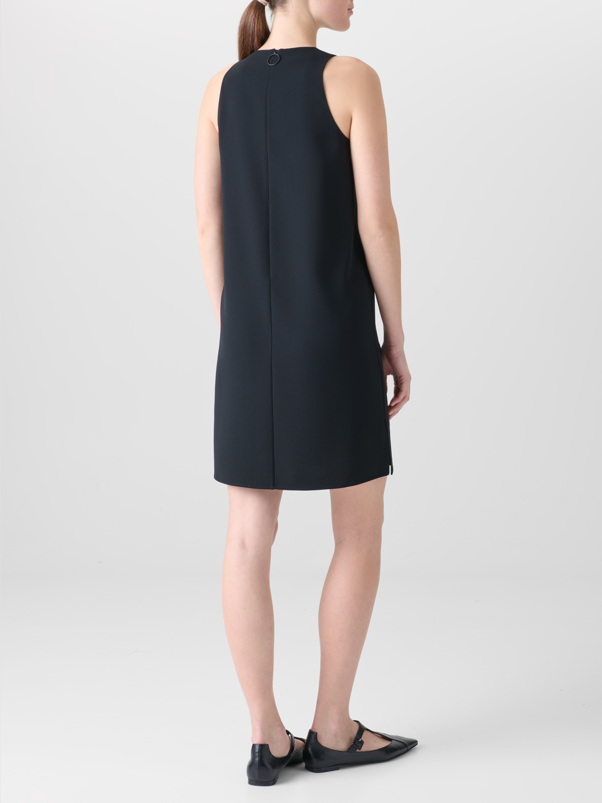 Designer Festes Laser Cut Minikleid mit Dropping Dots - Schwarz #editorial