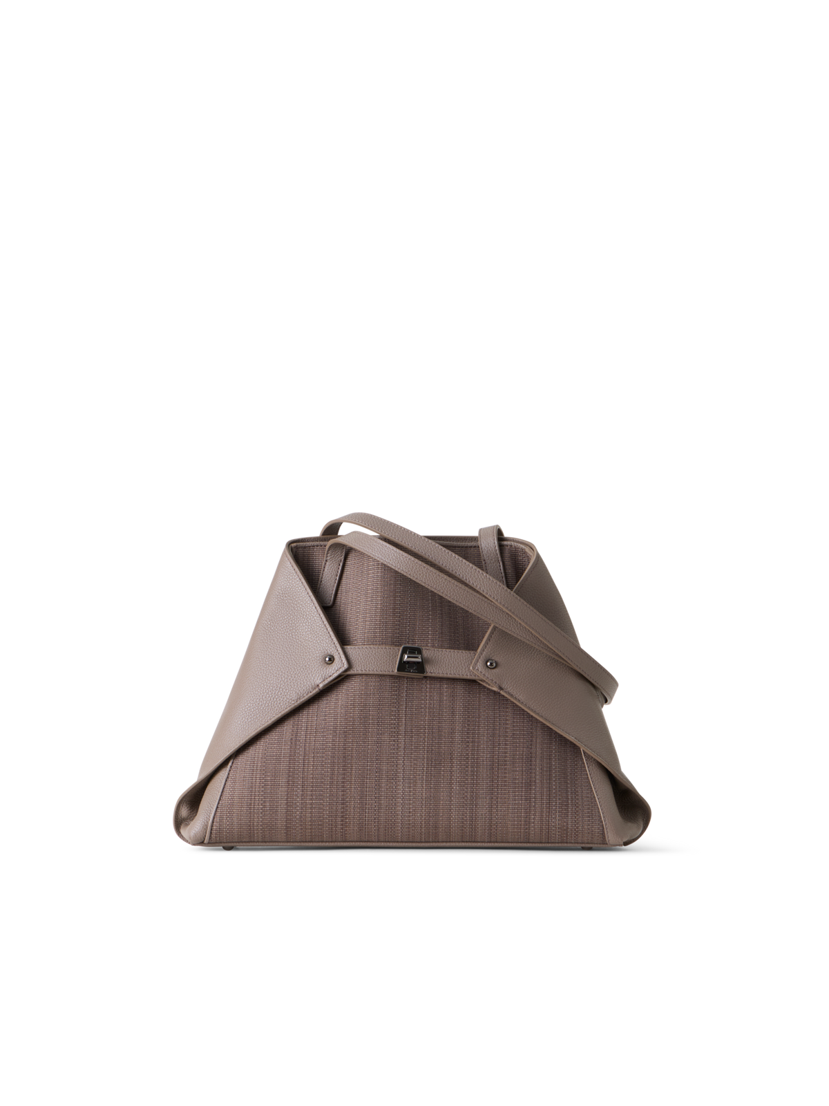 Designer Ai Small Shoulder Tote Bag - Braun