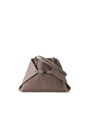 Designer Ai Small Shoulder Tote Bag - Braun