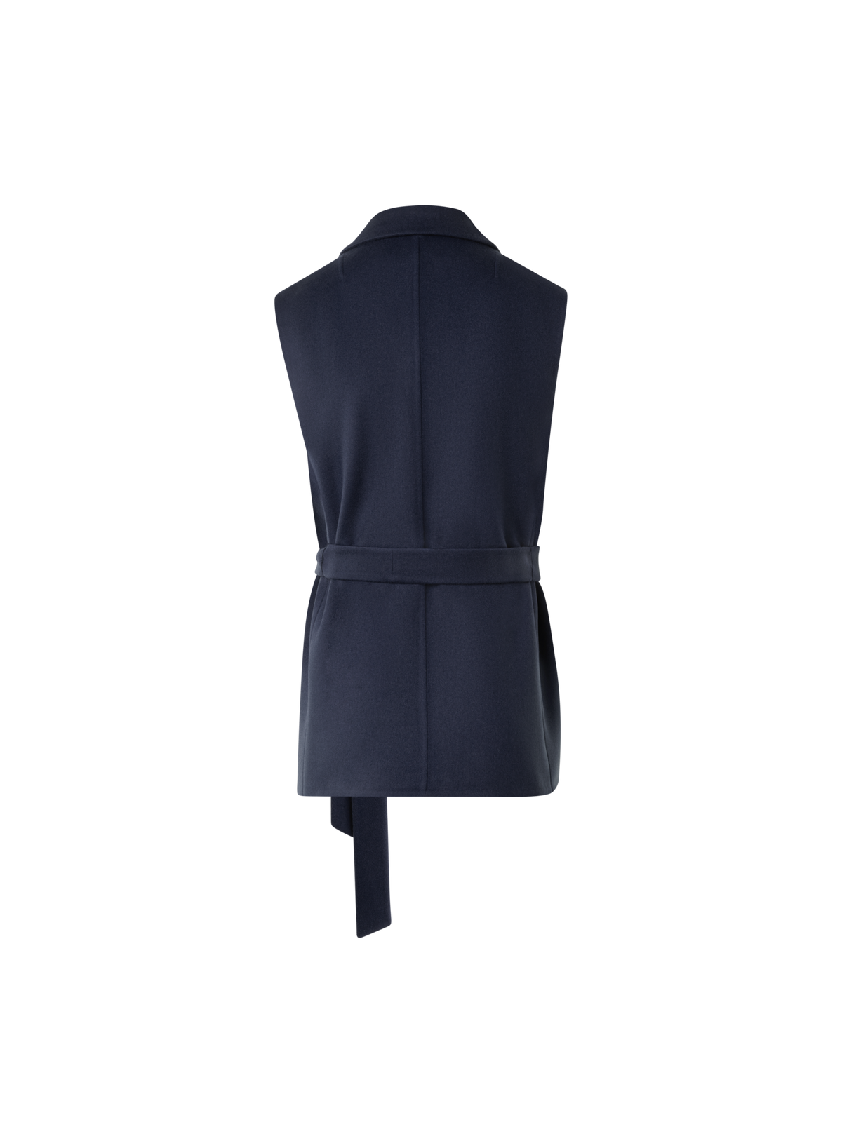 Designer Kurzer Duo-Mantel Kaschmir Weste & Bolero - Dunkelblau - Blau