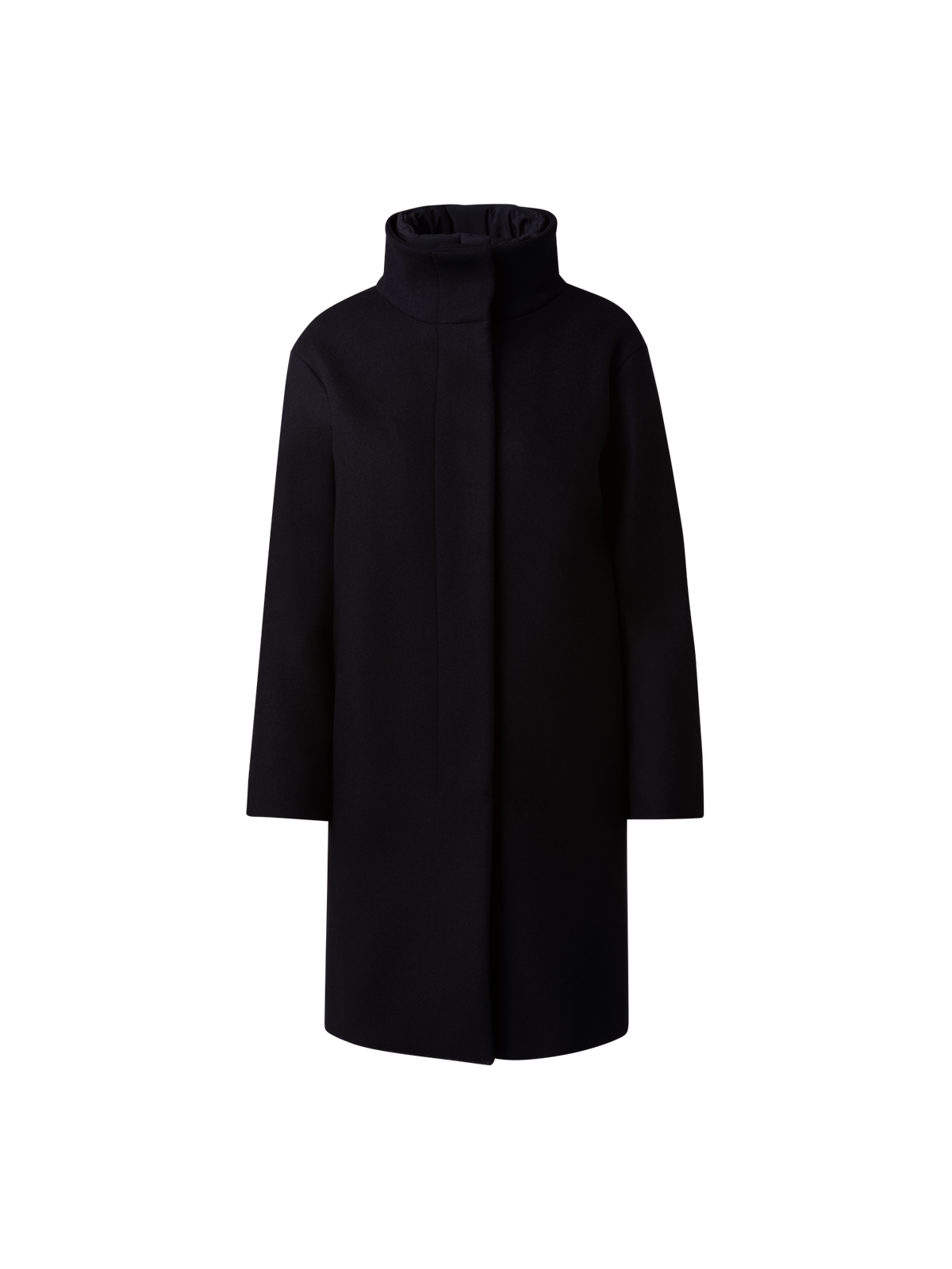 Designer Langer 3-in-1 Mantel - Dunkelblau - Blau