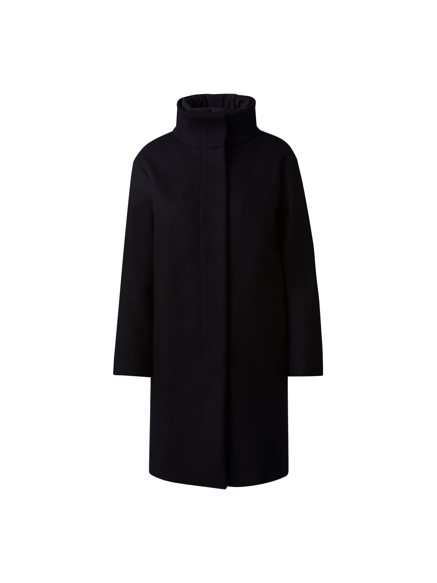 Designer Langer 3-in-1 Mantel - Dunkelblau - Blau