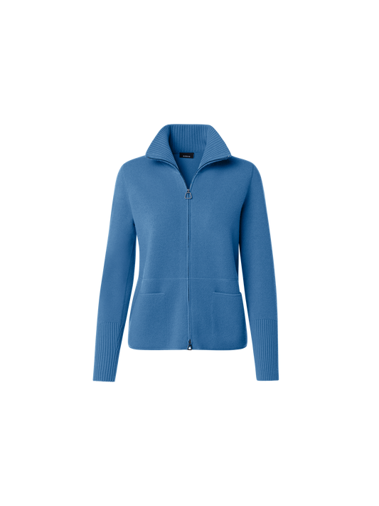 Designer Cardigan aus reinem Kaschmir - Blau