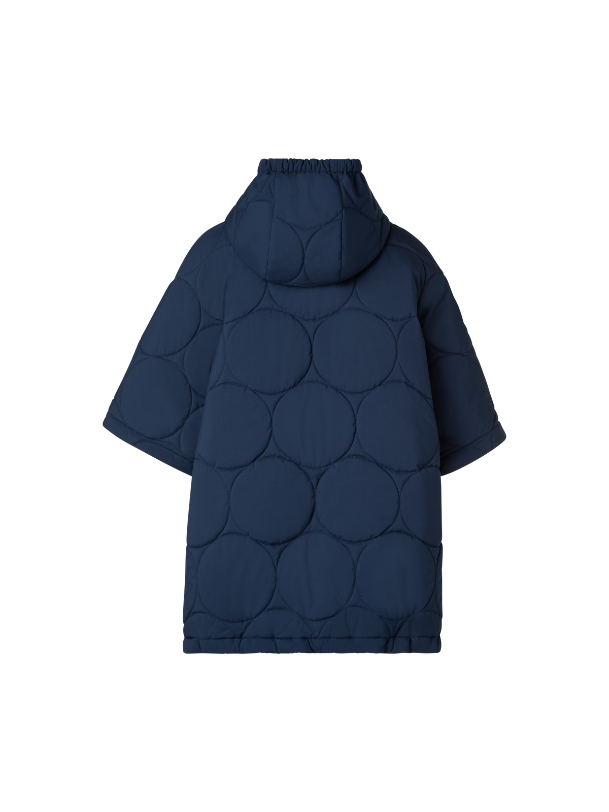 Designer Pufferjacke in A-Linie aus Dot Quilt - Dunkelblau - Blau