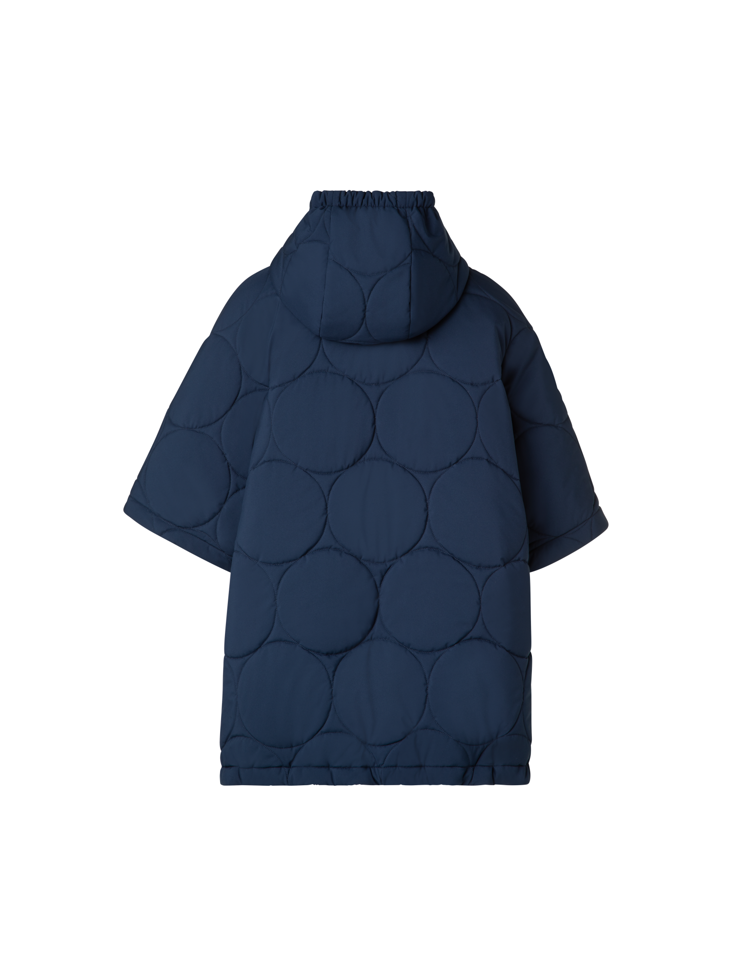 Designer Pufferjacke in A-Linie aus Dot Quilt - Dunkelblau - Blau