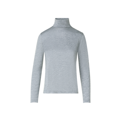 Rollkragenpullover aus Kaschmir-Seiden-Jersey