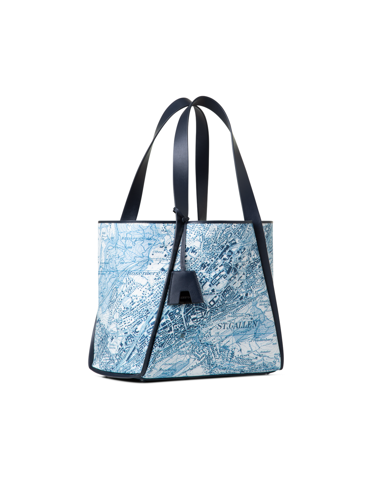 Designer Alex Medium Tote - Blau - Bunt