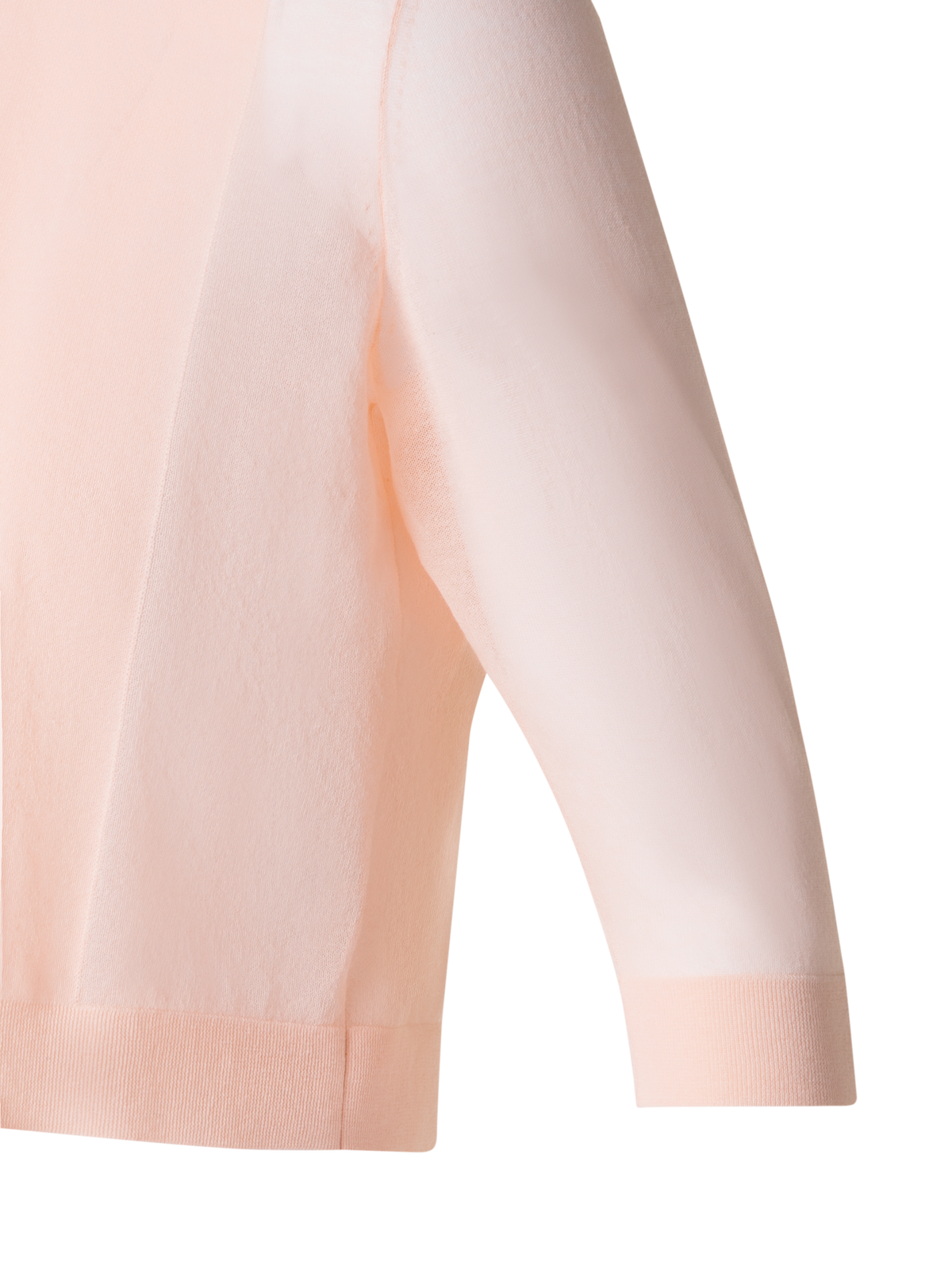 Designer Kurzer halbtransparenter Cardigan - Orange