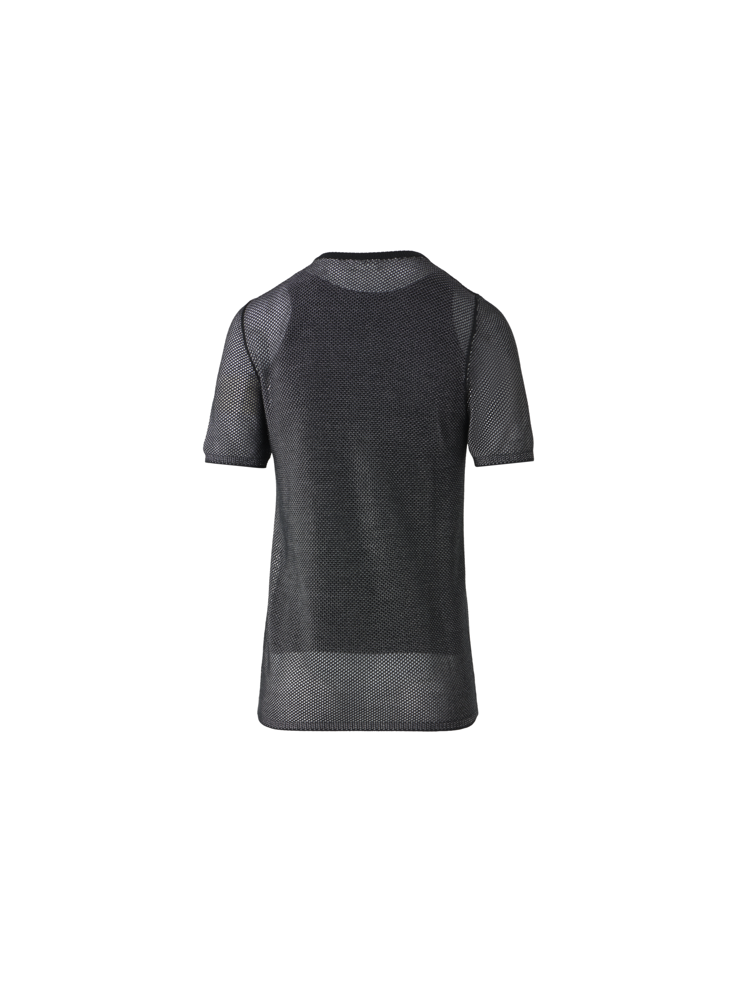 Designer Taillierter Seidenpullover im zweifarbigen Gittermuster - Schwarz