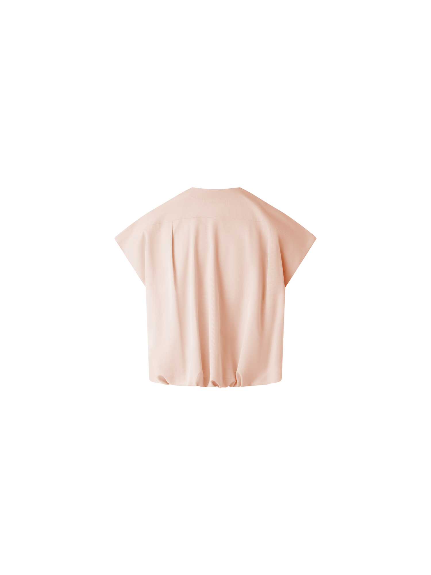 Designer Ärmellose Bluse aus Baumwoll-Voile - Rosa