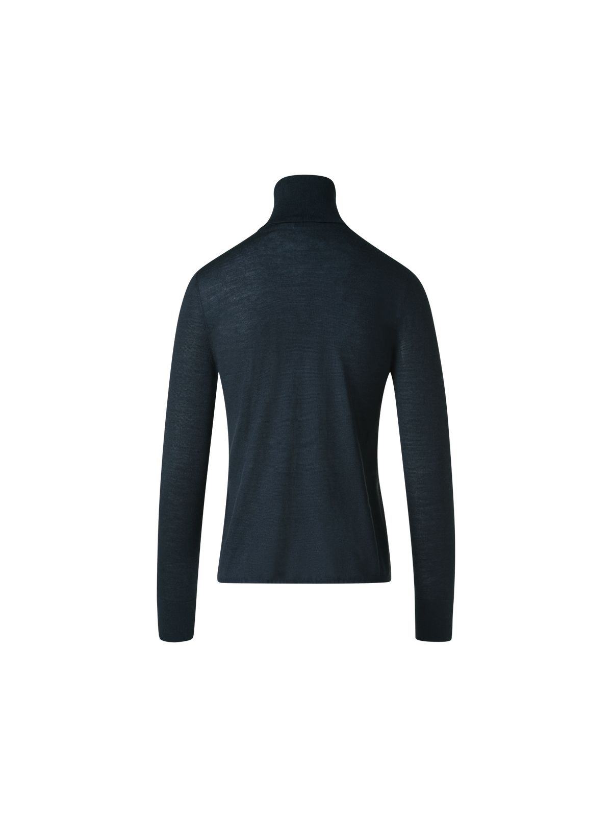 Designer Kaschmir Seide Rollkragen Pullover  - Schwarz