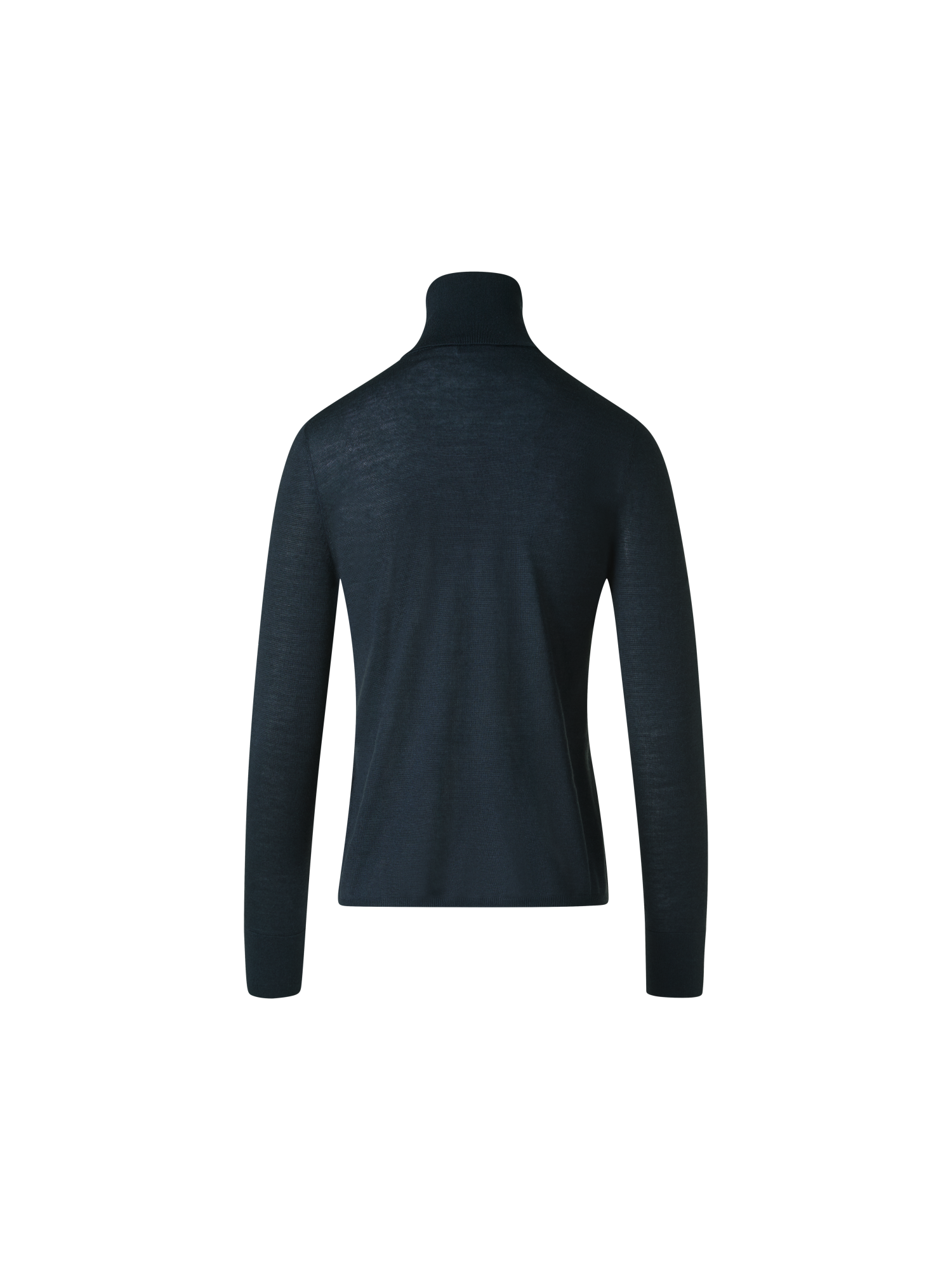 Designer Kaschmir Seide Rollkragen Pullover  - Schwarz