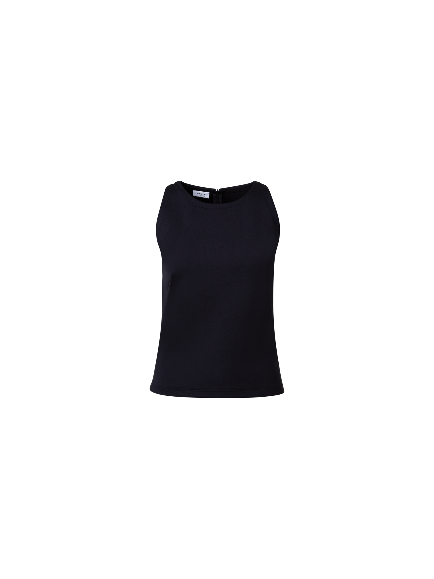 Designer Ärmelloses Neopren-Top - Schwarz