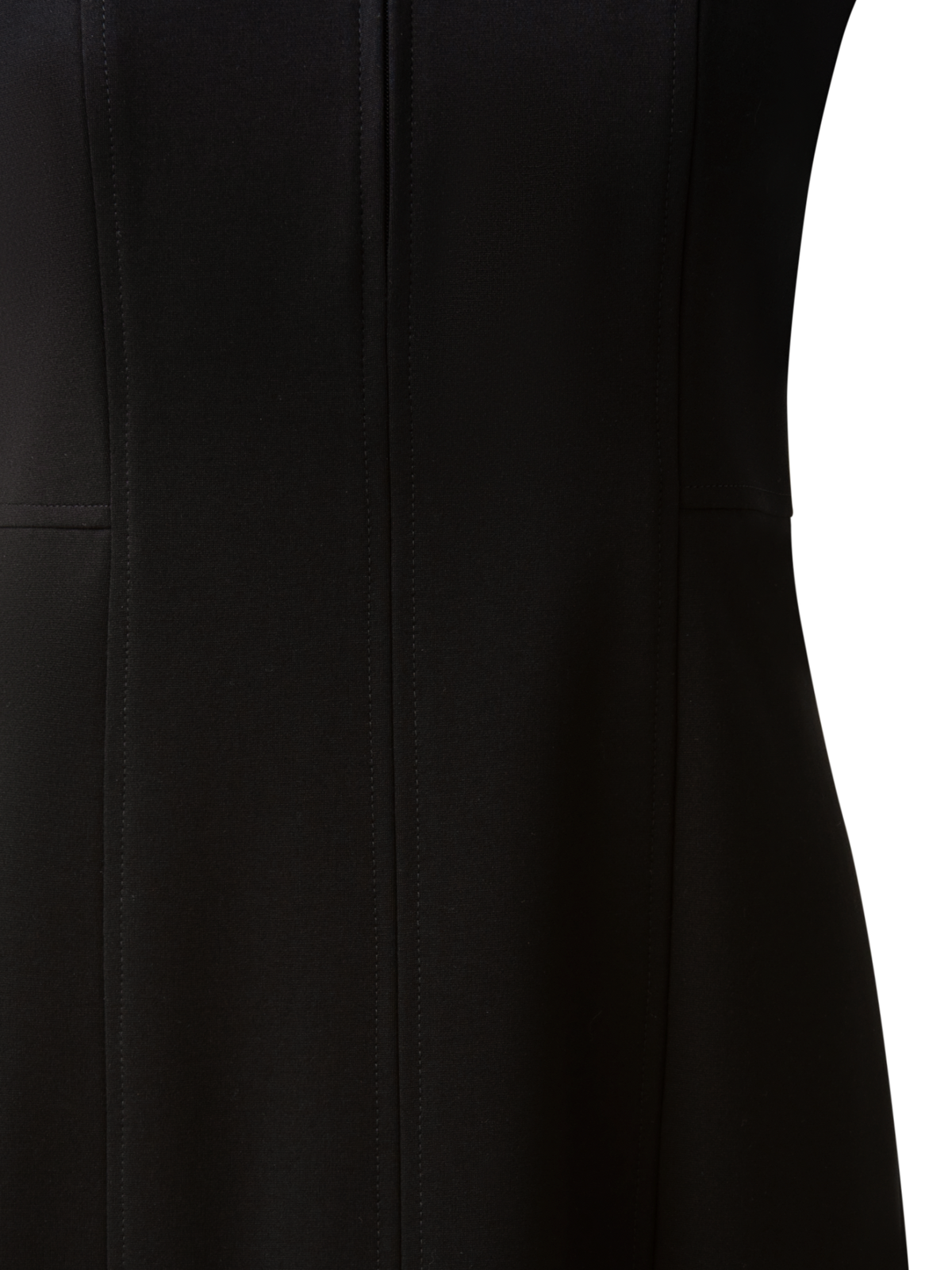 Designer Jersey Etuikleid - Schwarz