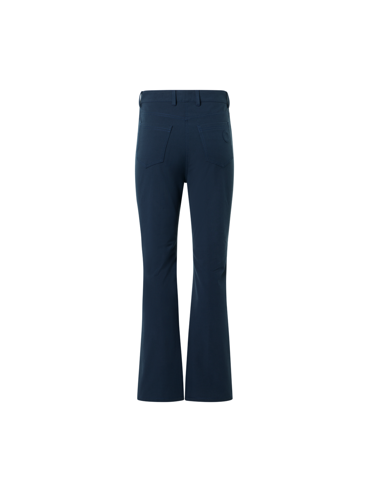 Designer Cali Cropped-Bootcut-Hose aus Baumwoll-Bi-Stretch - Dunkelblau