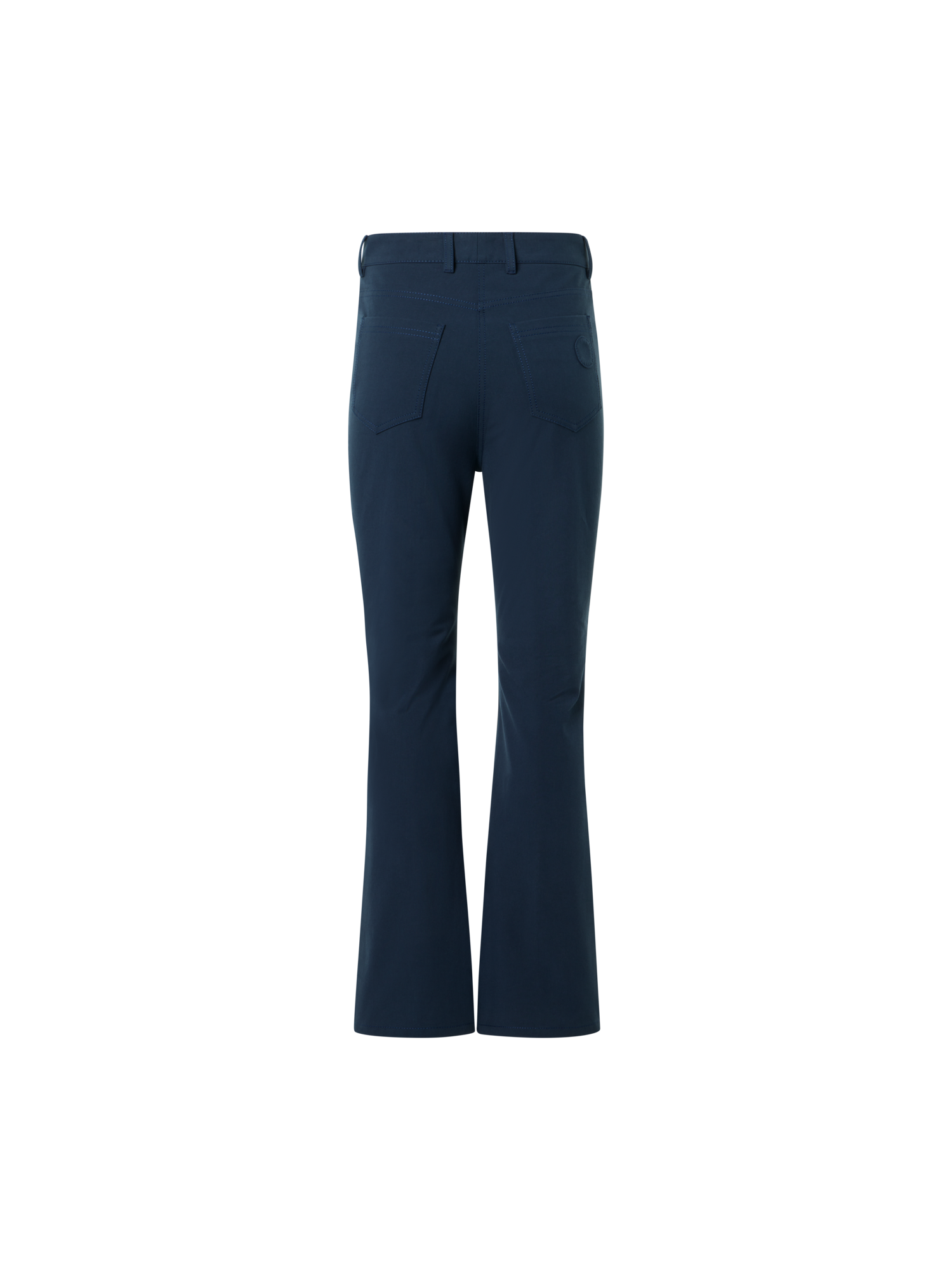 Designer Cali Cropped-Bootcut-Hose aus Baumwoll-Bi-Stretch - Dunkelblau
