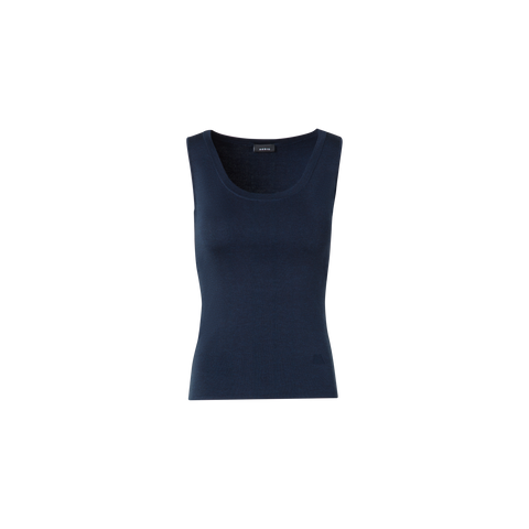 Strick-Tank-Top aus Seiden-Stretch