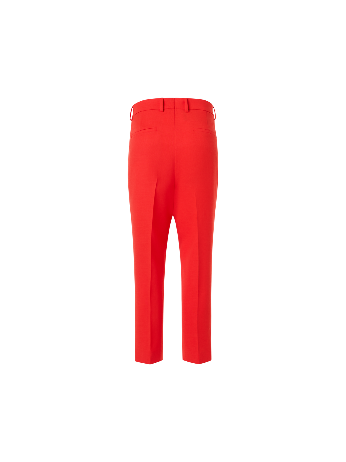 Designer Flavi schmale Caprihose aus Woll-Doubleface - Rot