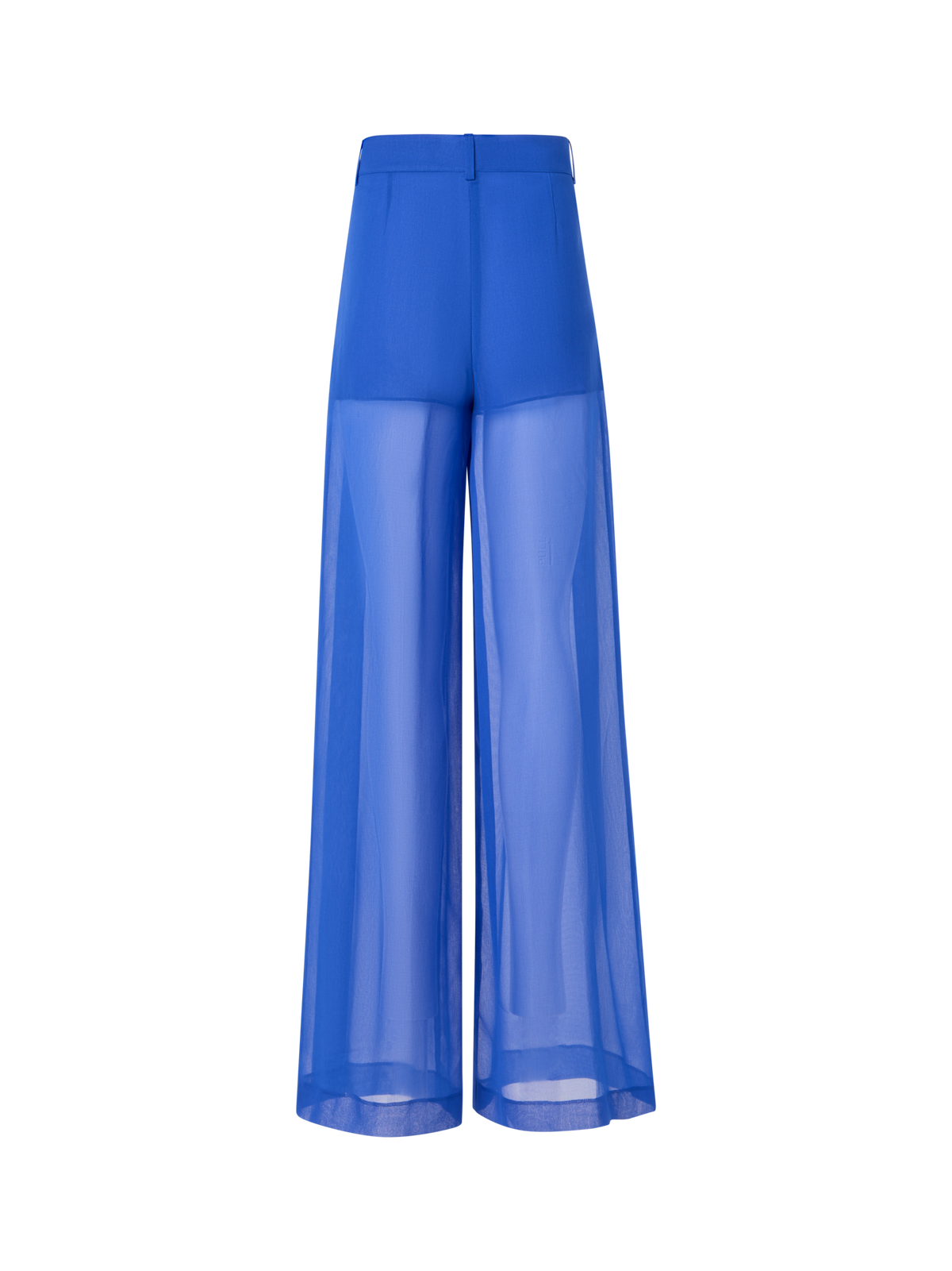 Designer Cassie weite transparente Hose aus Seidenorganza