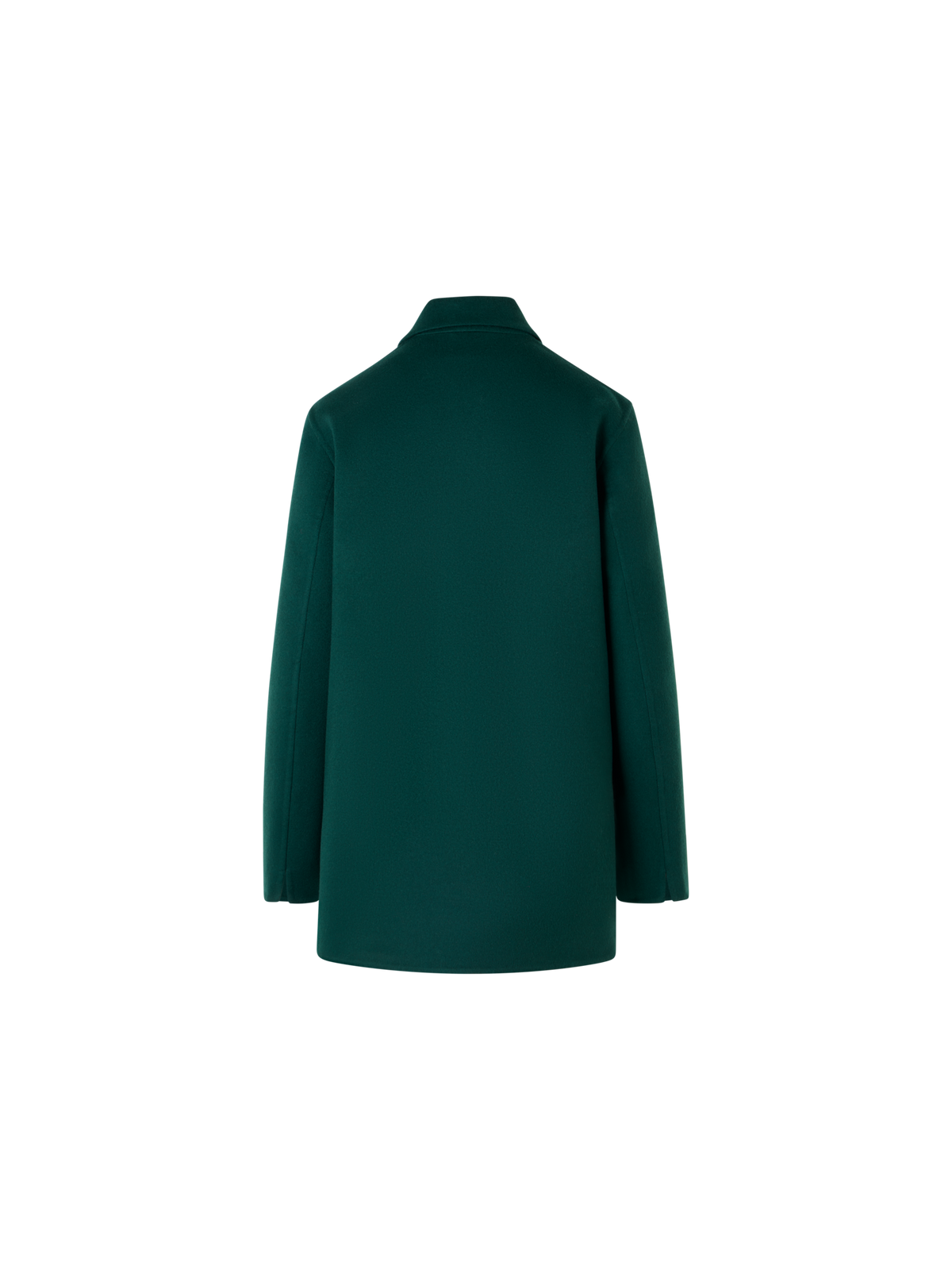 Designer Oversize Hemdjacke aus Kaschmir-Double-Face - Grün