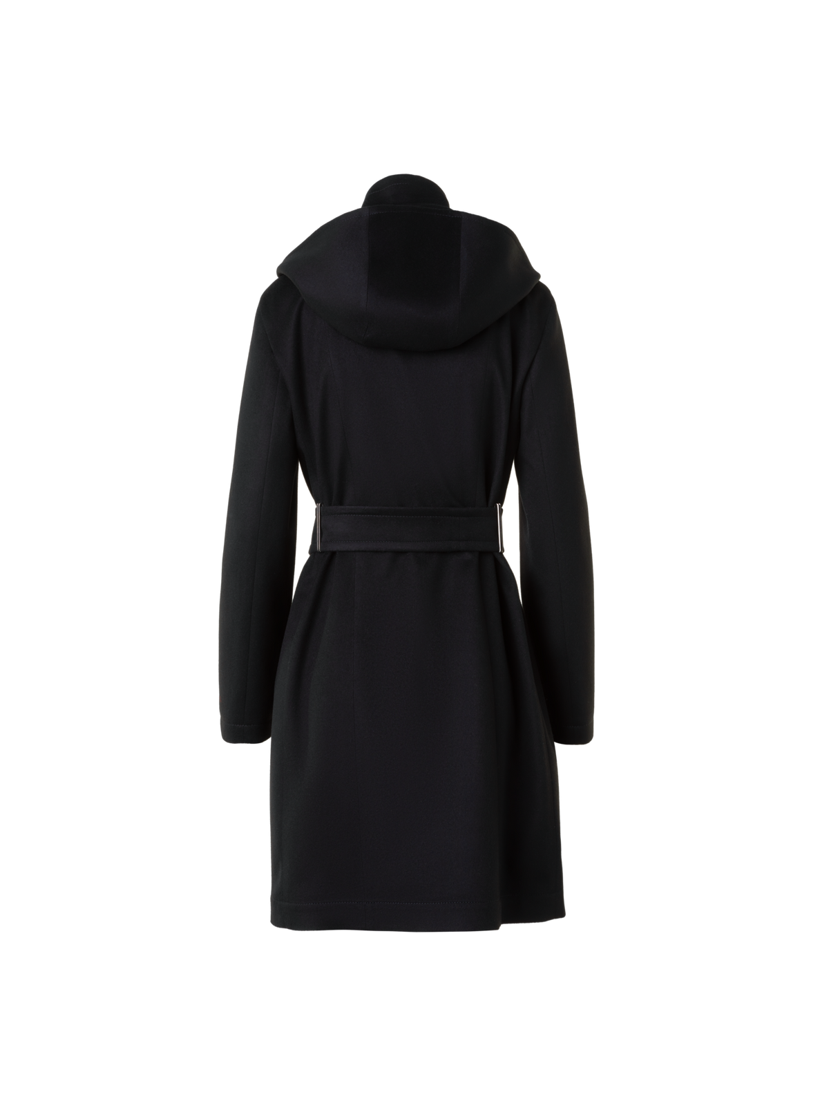 Designer Kurzer Kaschmir Storm-System® Trenchcoat - Schwarz