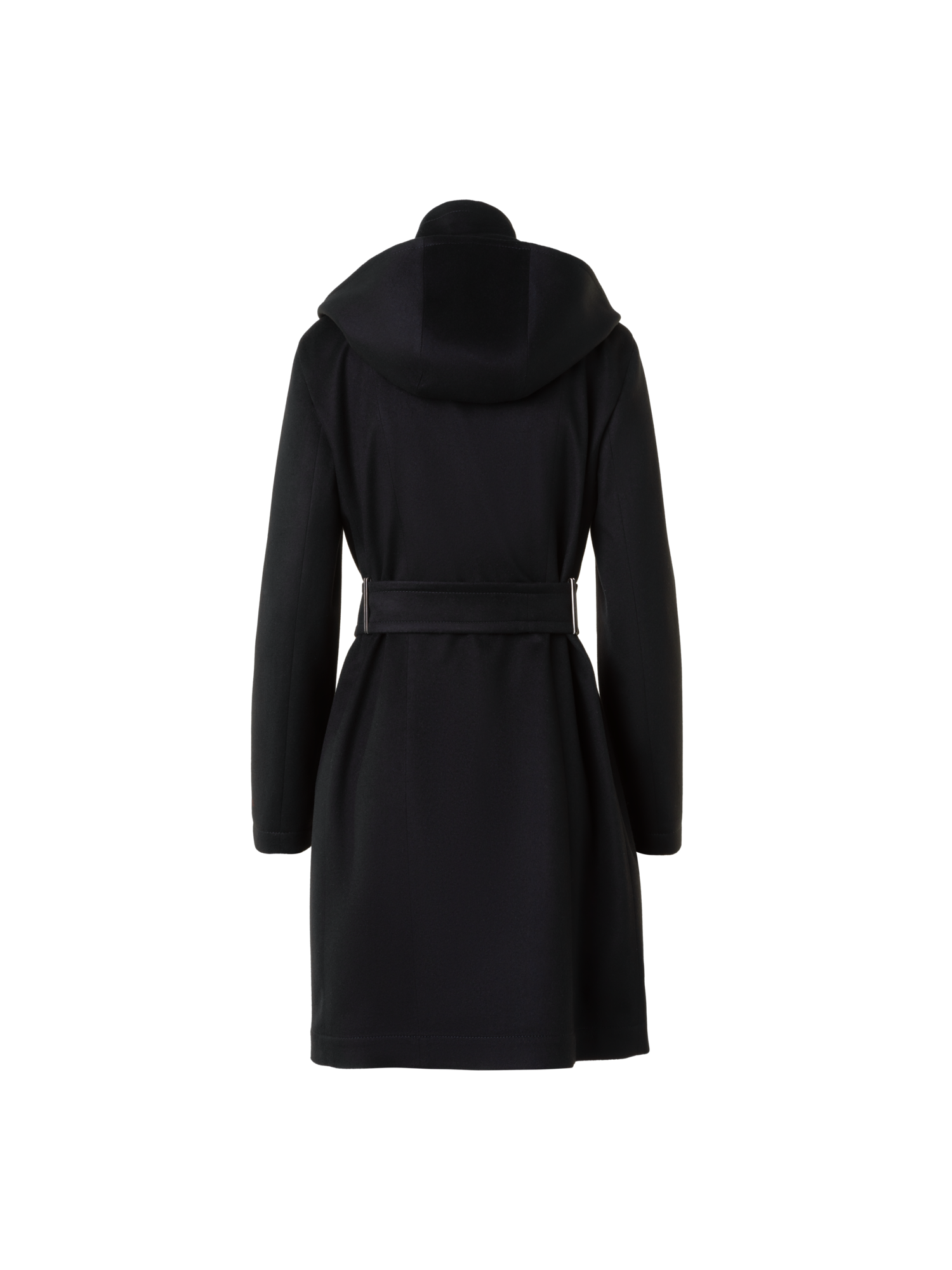 Designer Kurzer Kaschmir Storm-System® Trenchcoat - Schwarz
