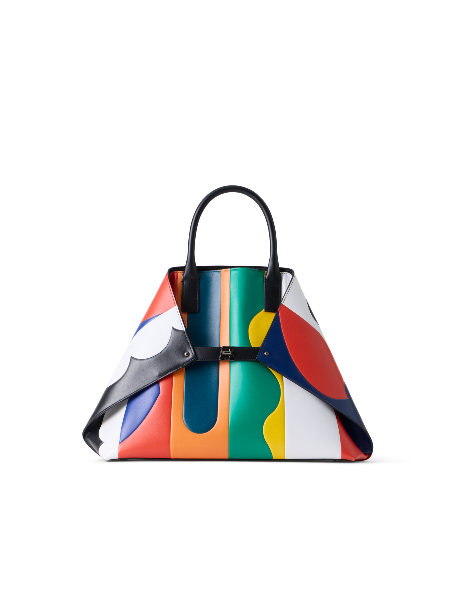 Designer Ai Medium Top Handle Tote Bag - Bunt