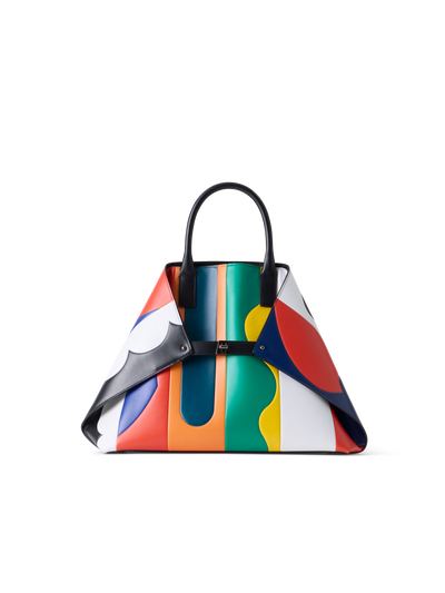 Designer Ai Medium Top Handle Tote Bag - Bunt