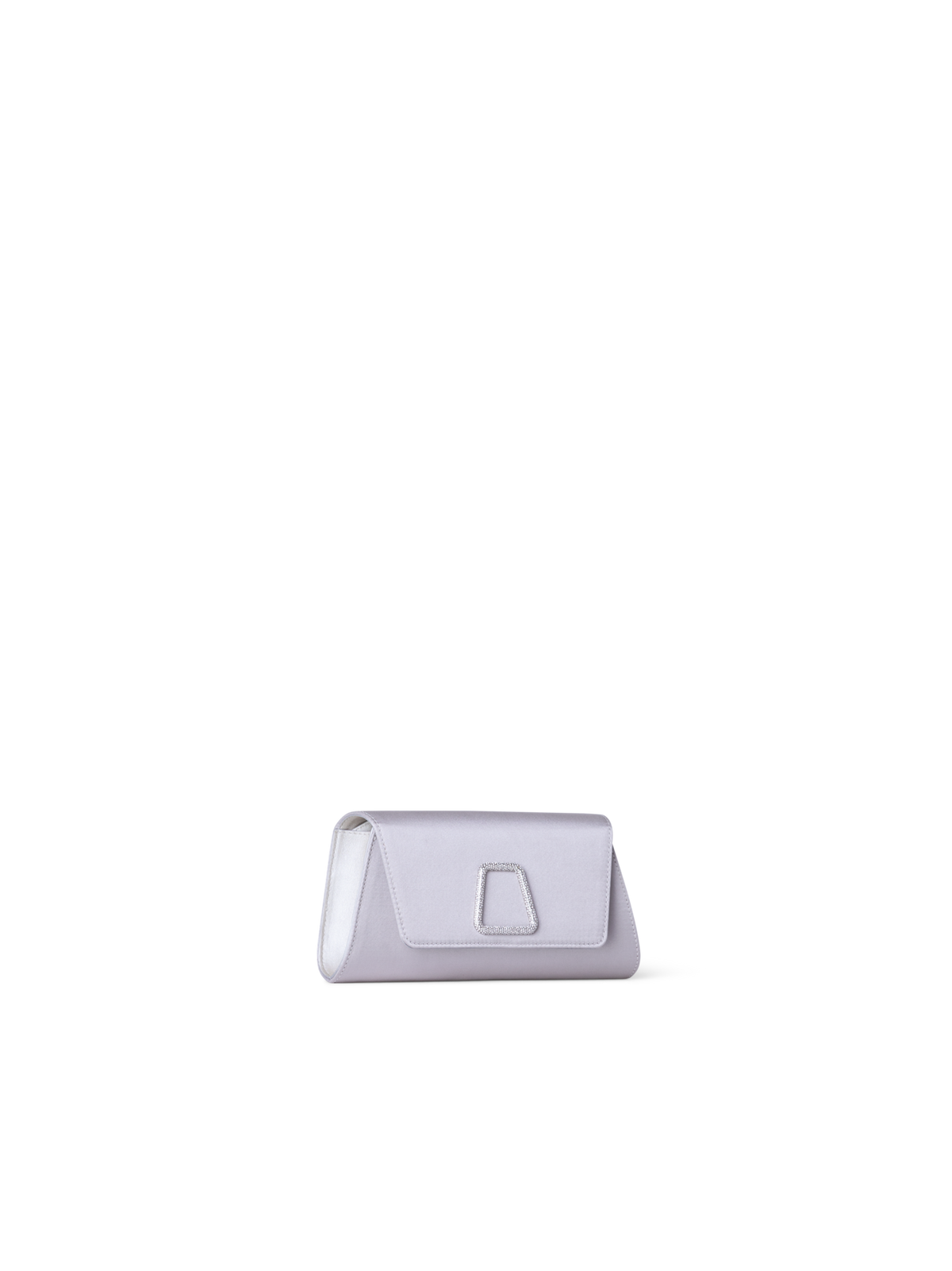 Designer Anouk Mini Trapezoid Clutch - Blau - Grau - Silber - Rosa