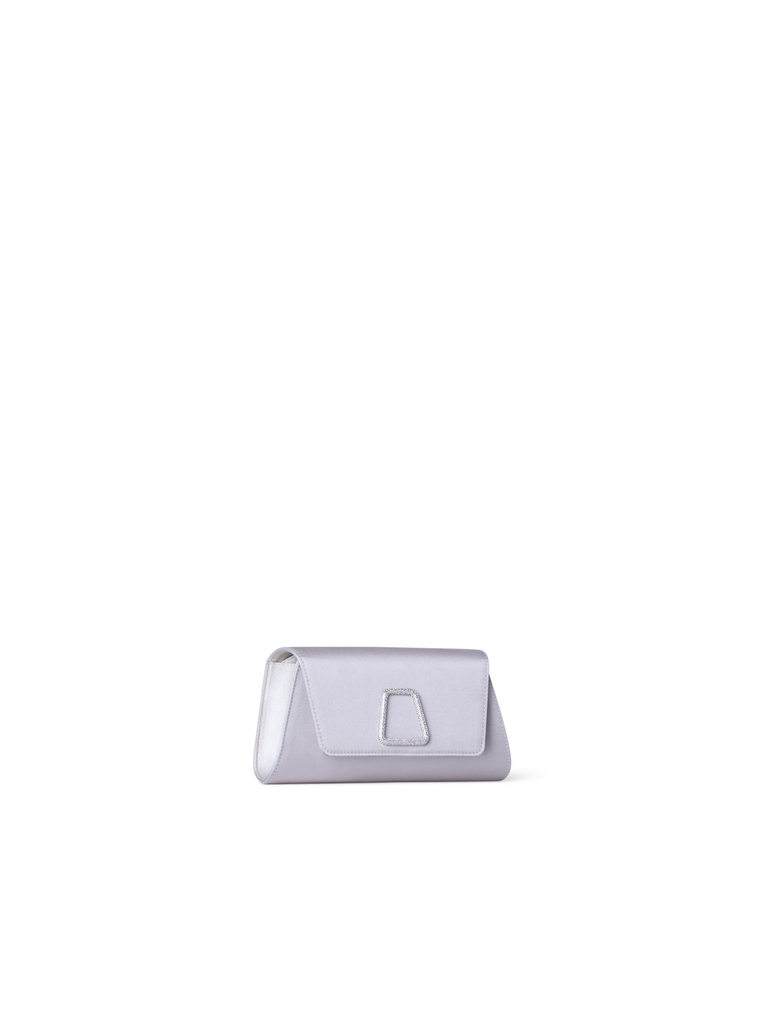 Designer Anouk Mini Trapezoid Clutch - Blau - Grau - Silber - Rosa