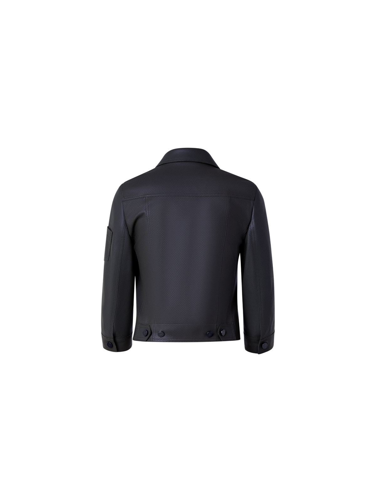Designer Kurze Lederjacke aus Nappaleder - Schwarz
