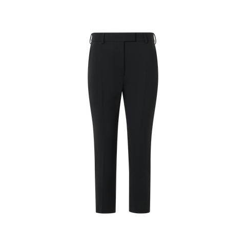 Flavi schmale Caprihose aus Woll-Doubleface