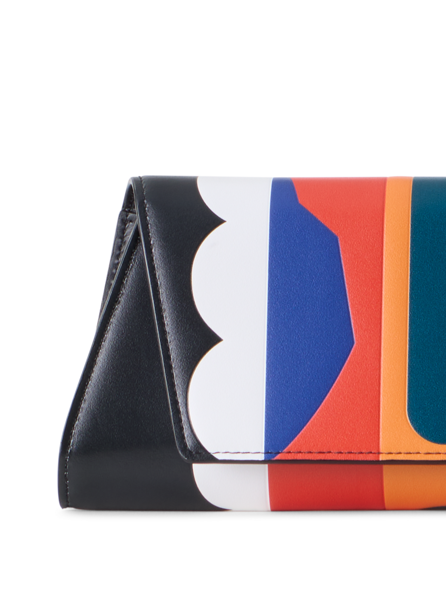 Designer Anouk Small Trapezoid Clutch - Bunt