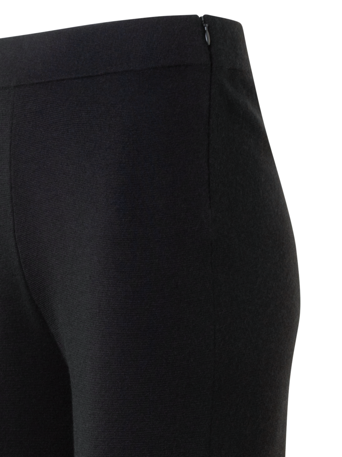 Designer Leicht ausgestellte Kaschmir Seide Strickhose - Schwarz