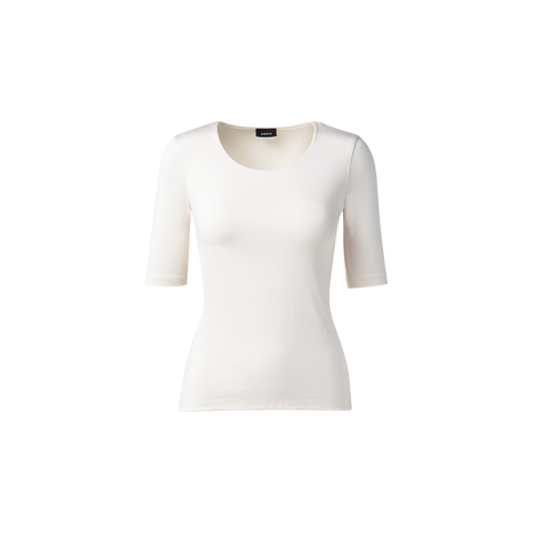 Shirt mit 3/4 Arm aus Seiden-Jersey