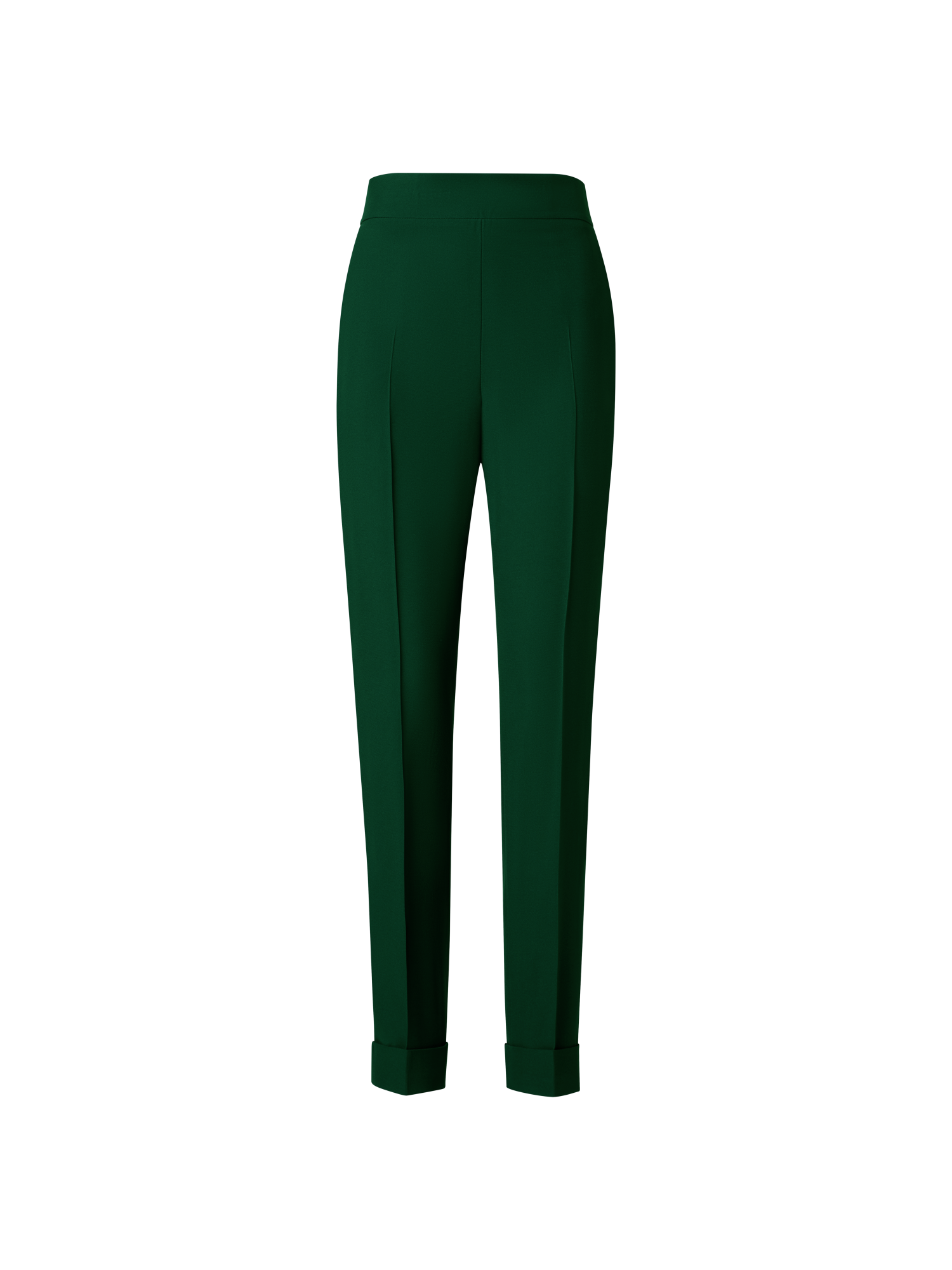 Designer Tapered Hose aus Crêpe - Grün
