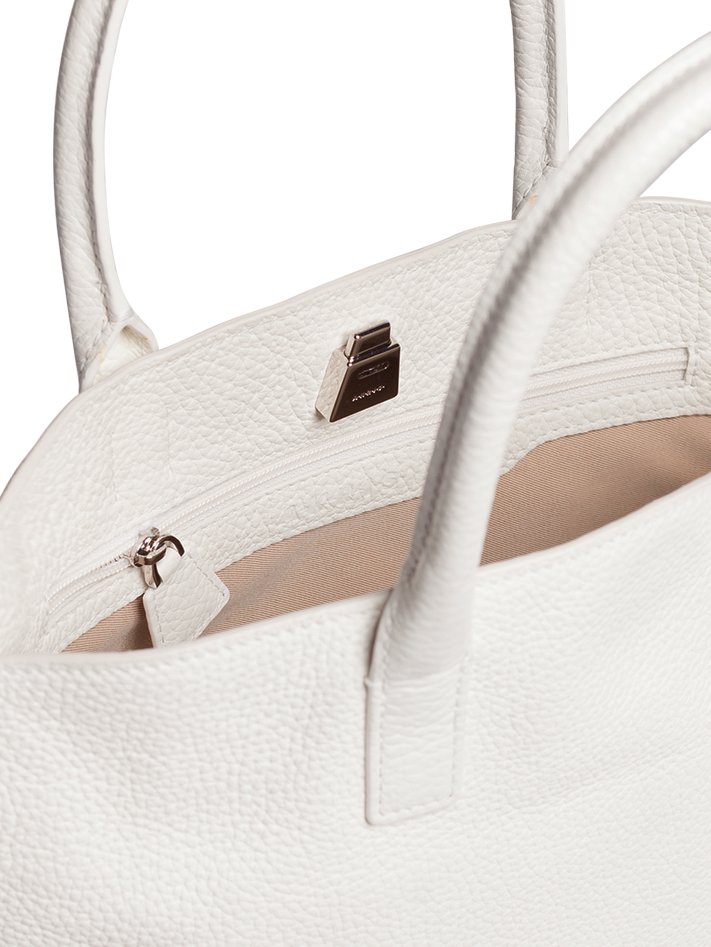 Designer Ai Little Top Handle Tote - Weiss