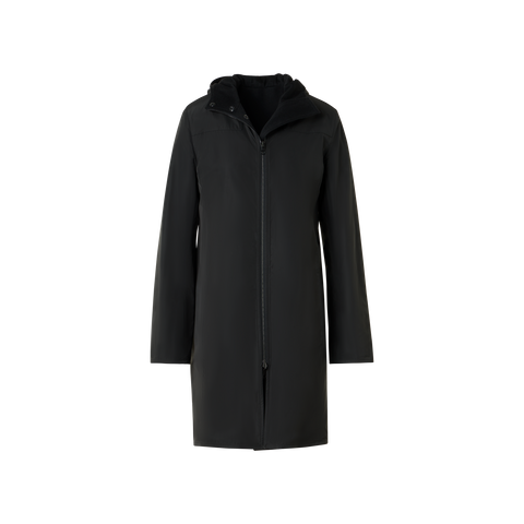 Wendbarer Wolle und Shell Mantel