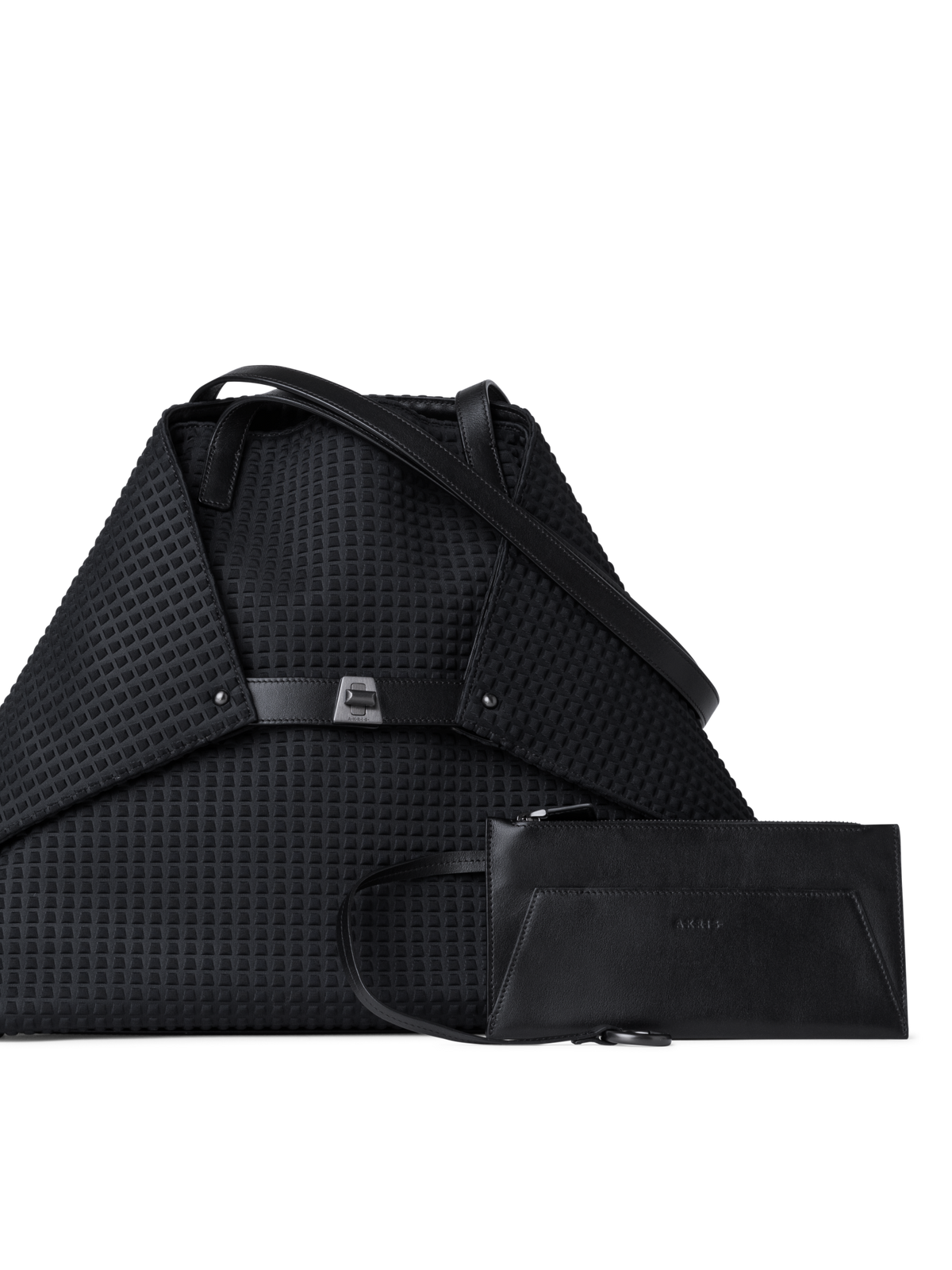 Designer Ai Medium Shoulder Tote - Schwarz