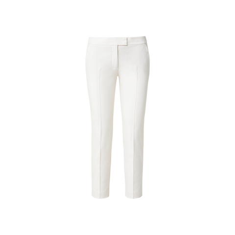 Cropped Slim Hose aus Baumwoll-Stretch