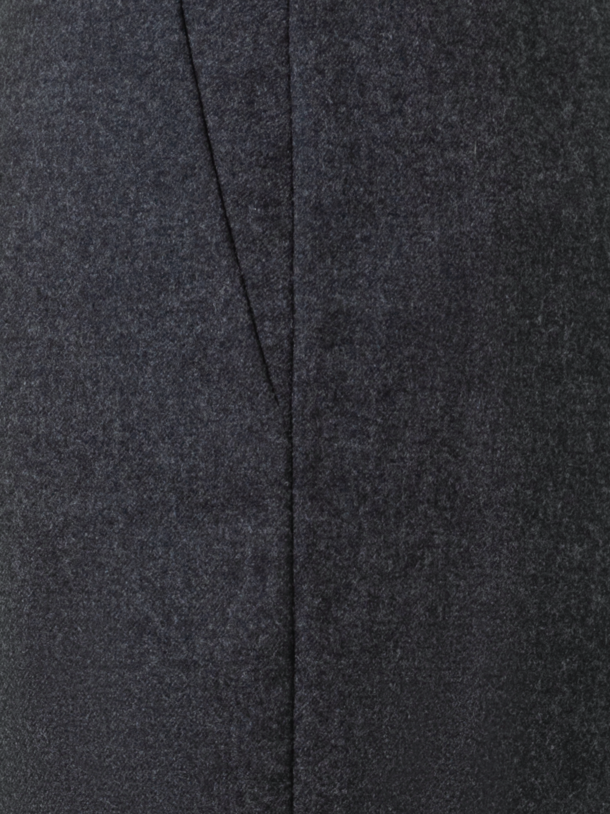 Designer Bootcut Hose aus Woll-Stretch-Flanell - Grau