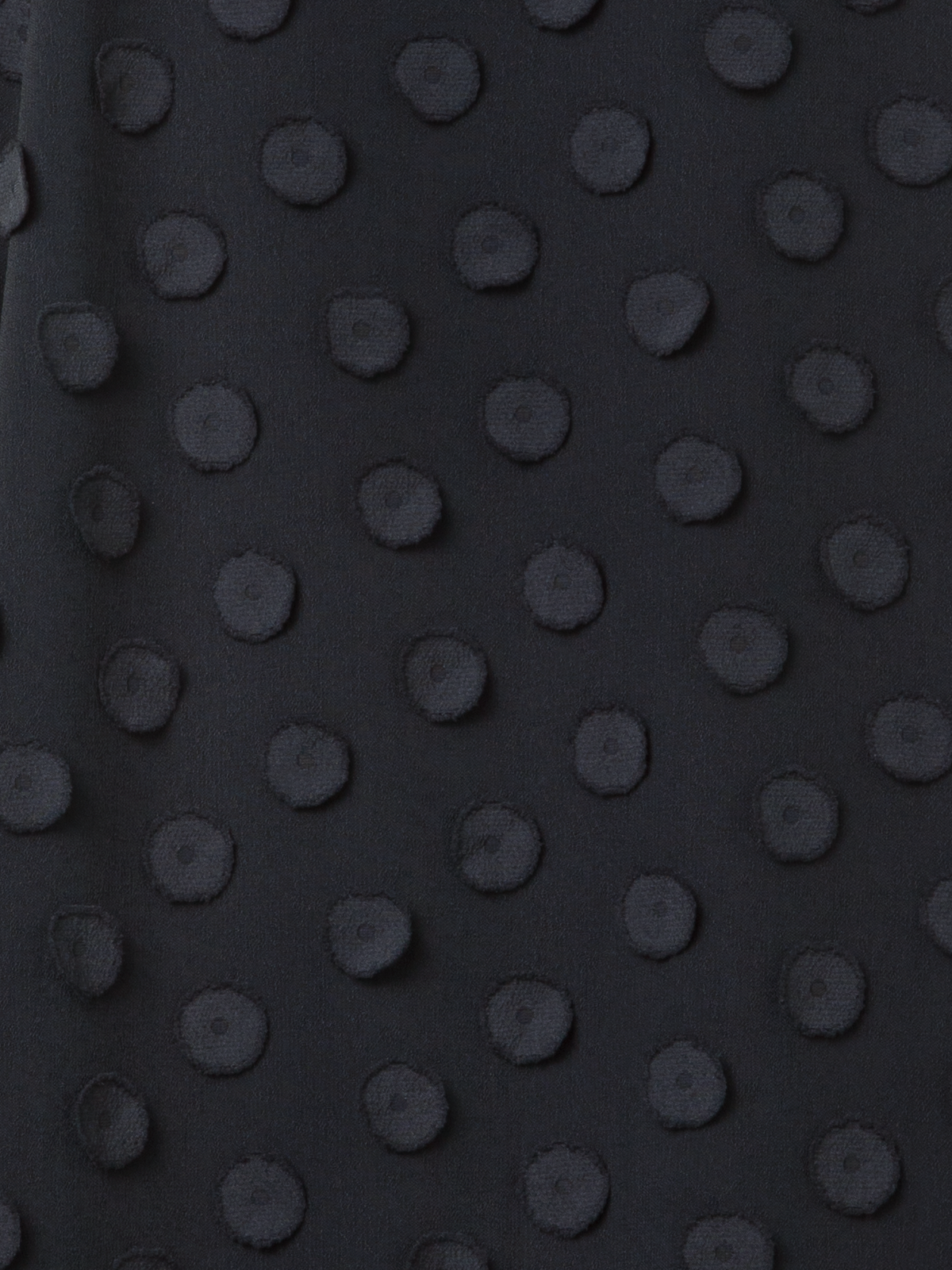 Designer Midirock mit 3D Polka Dots - Schwarz
