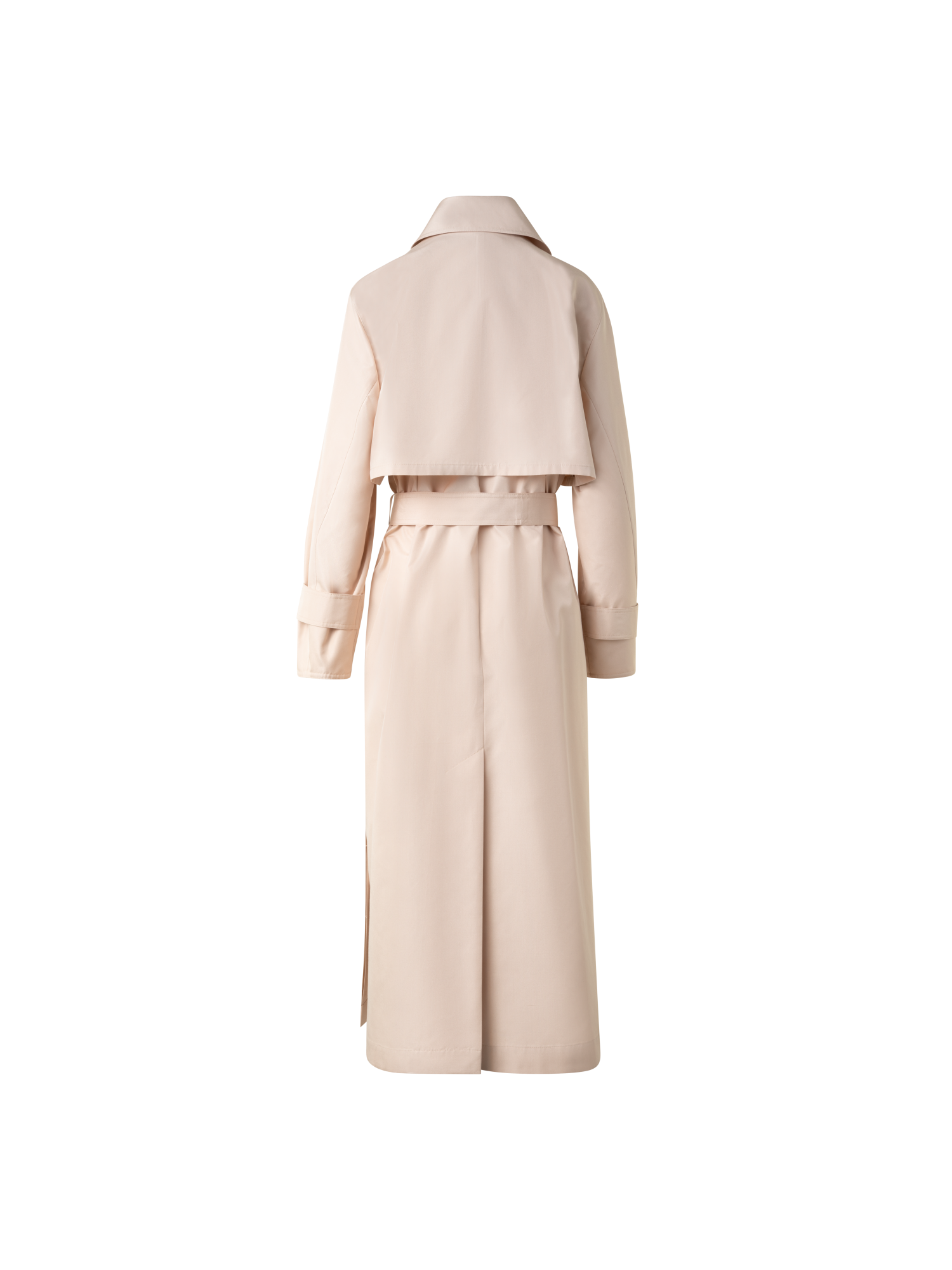 Designer Oversize Seiden-Trenchcoat - Beige