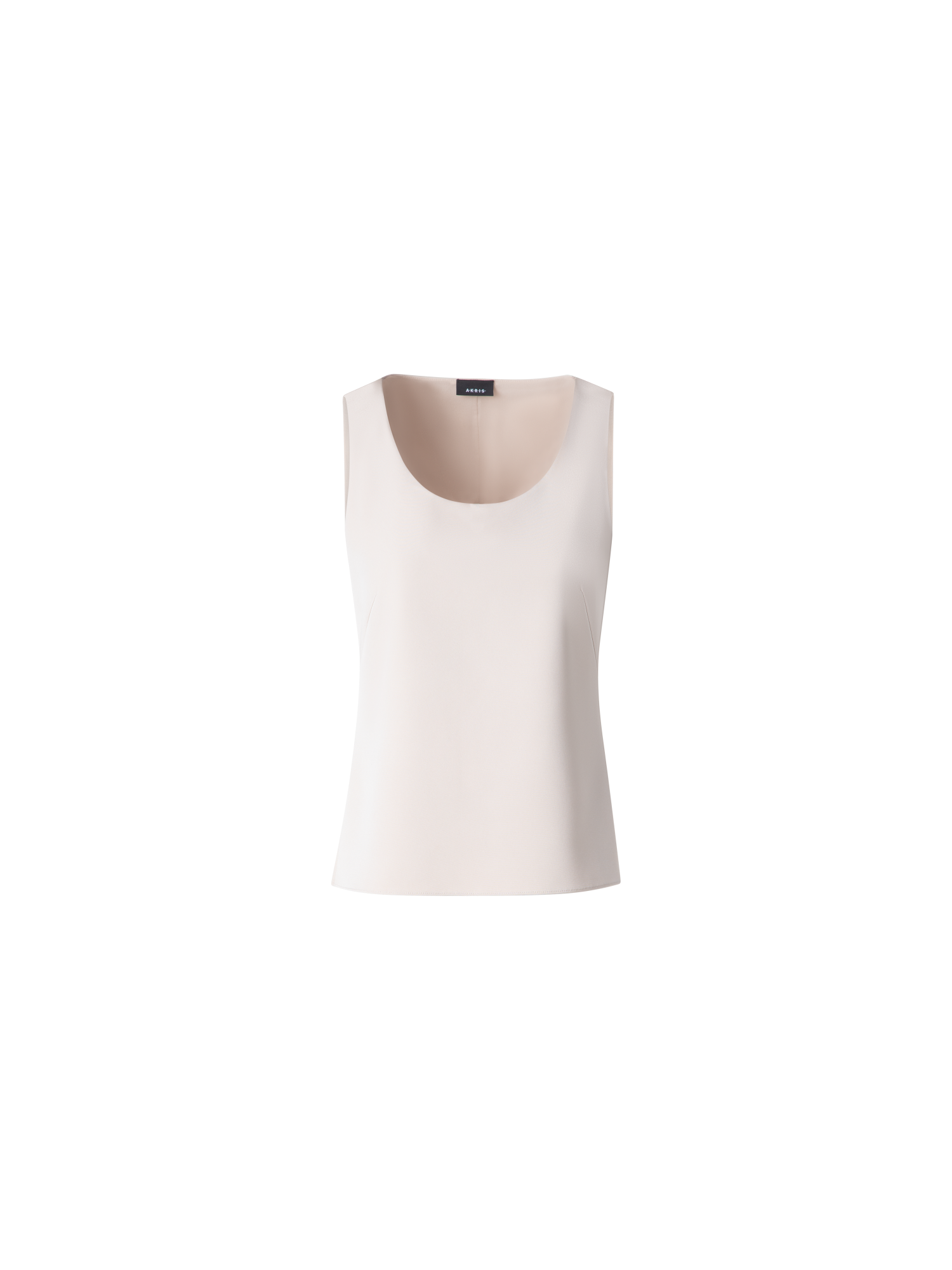 Designer Seiden-Tank-Top - Beige