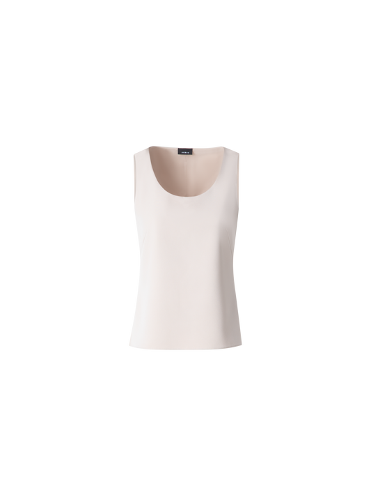 Designer Seiden-Tank-Top - Beige