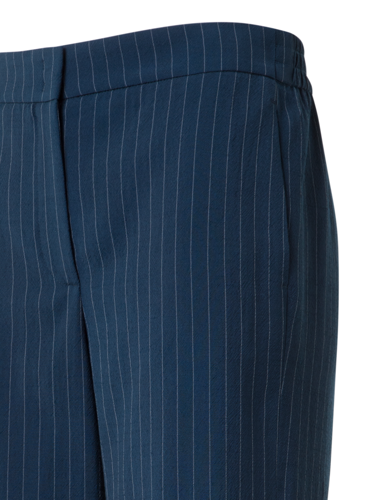 Designer Weite Cool Wool Hose mit elastischem Bund - Dunkelblau - Blau - Bunt