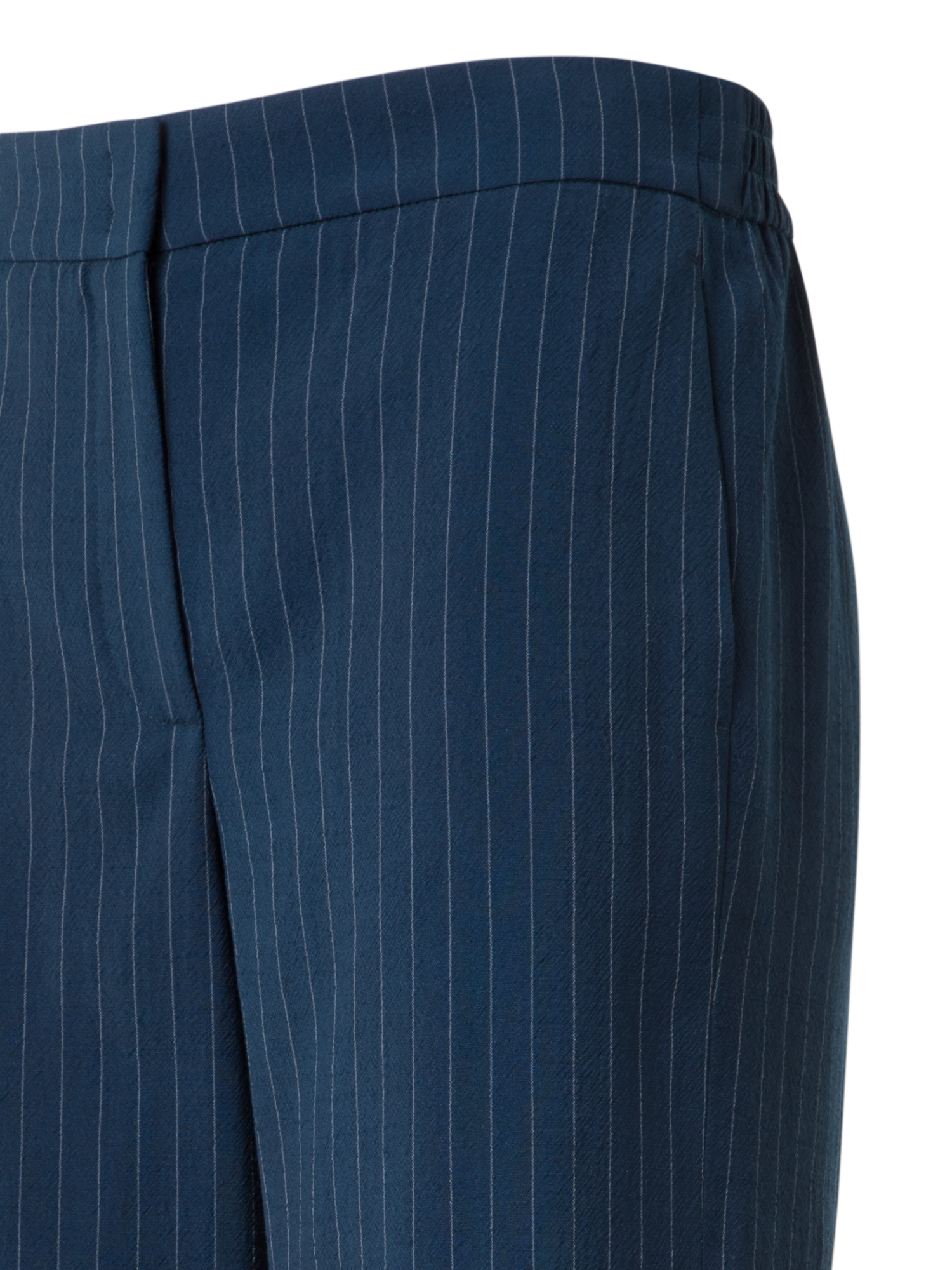 Designer Weite Cool Wool Hose mit elastischem Bund - Dunkelblau - Blau - Bunt