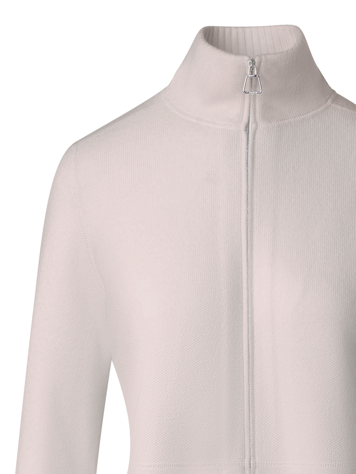 Designer Strickjacke aus 100% Kaschmir Piqué - Beige