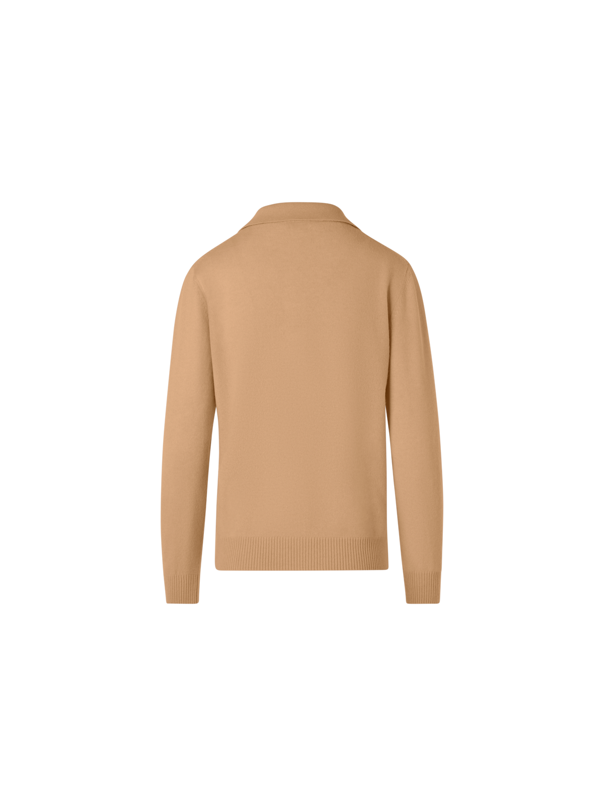 Designer Langärmeliger Strickpullover aus Kaschmir - Braun